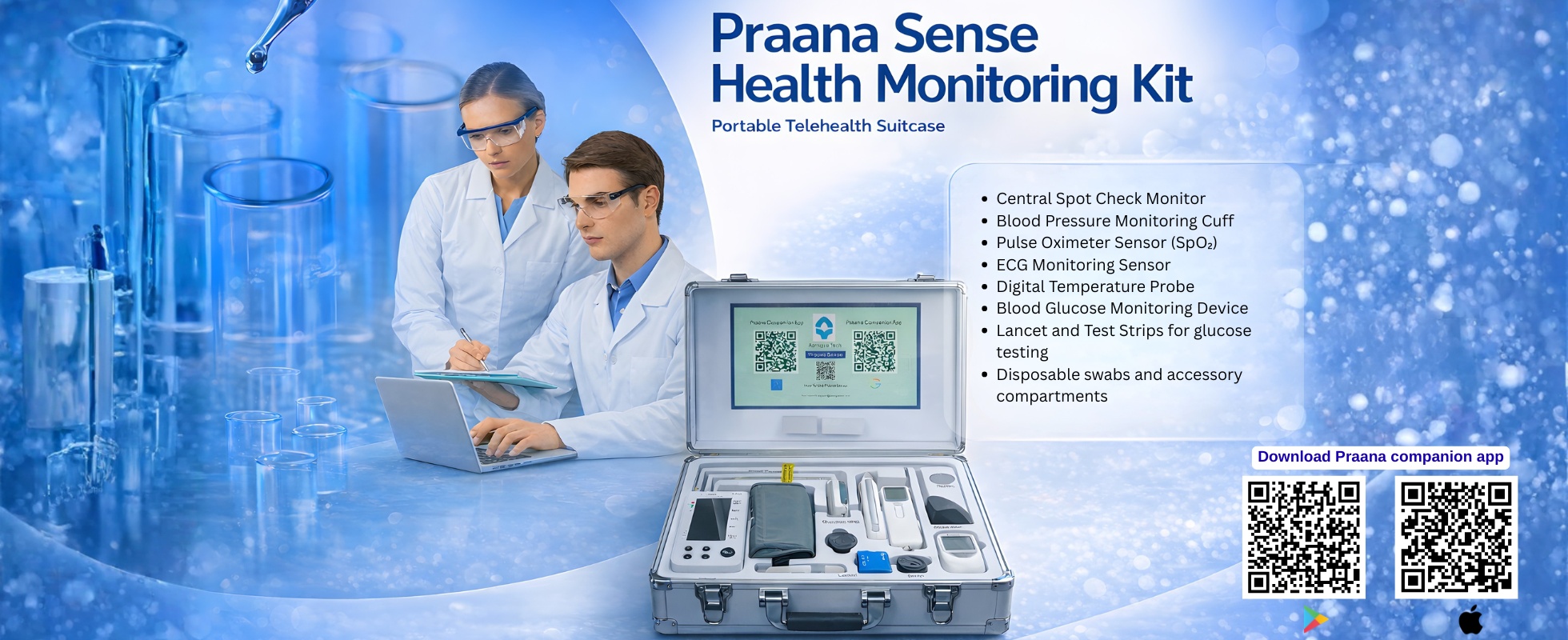 Praana sense health monitoring kit